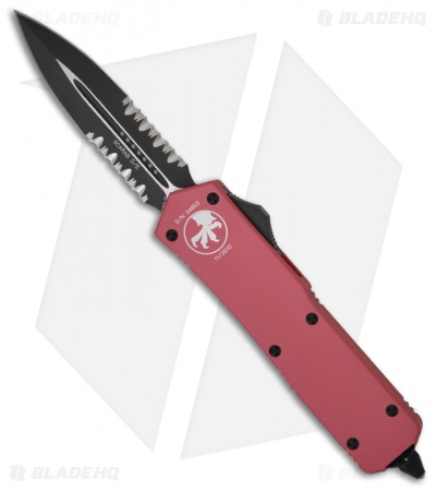 Microtech Scarab OTF Knife Pink Executive Dagger (Two-Tone SER) 109-2PI