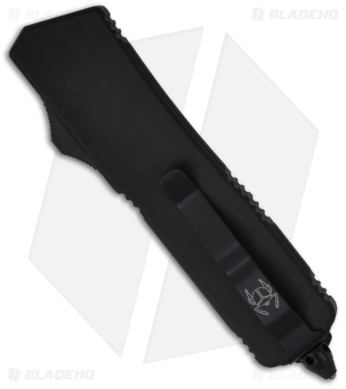 Microtech Scarab Executive Tactical OTF Tanto Knife (3.5" Black Serr) 108-3T