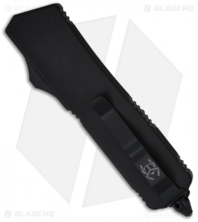 Microtech Scarab Executive Tactical OTF Tanto Knife (3.5" Black Serr) 108-3T