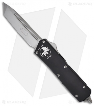 Microtech Scarab Executive OTF Knife Automatic D/A Tanto (3.5" Bead Plain) 108-7