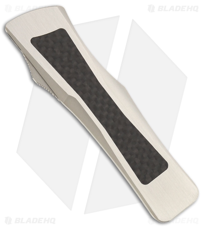 Custom Marfione Microtech Stainless Steel Troodon OTF D/E Knife (3" Polished)