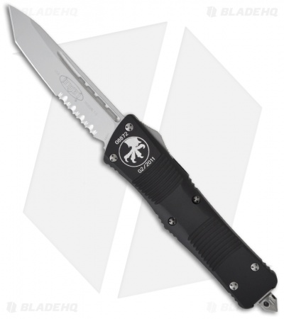 Microtech Troodon Knife Tanto OTF Automatic (3.05" Bead Blast Serr) 140-8