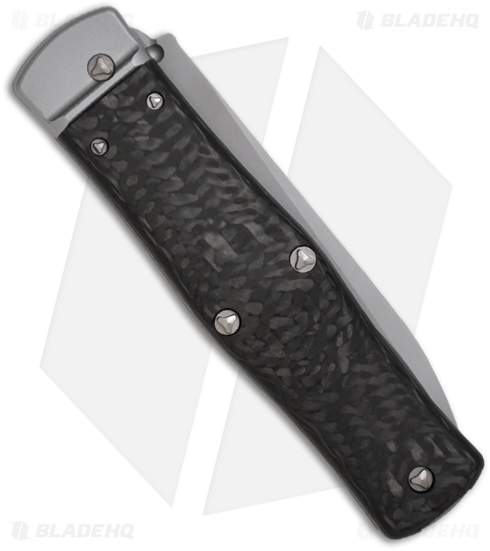 Marfione Custom OSS Cobra Lever Lock Knife Carbon Fiber (Bead Blast/Spear Point)