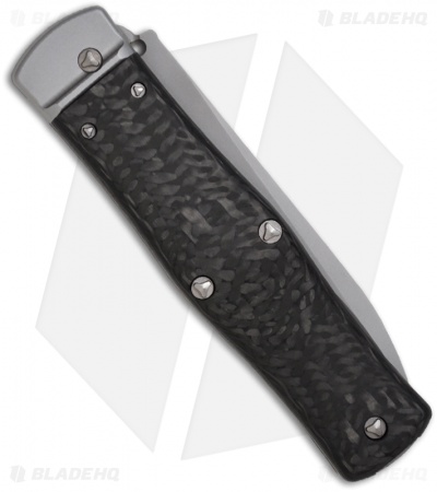 Marfione Custom OSS Cobra Lever Lock Knife Carbon Fiber (Bead Blast/Spear Point)