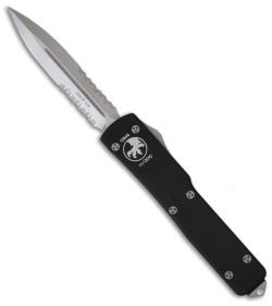 Microtech UTX-70 D/E OTF D/A Automatic Knife (Stonewash Serrated) 147-11