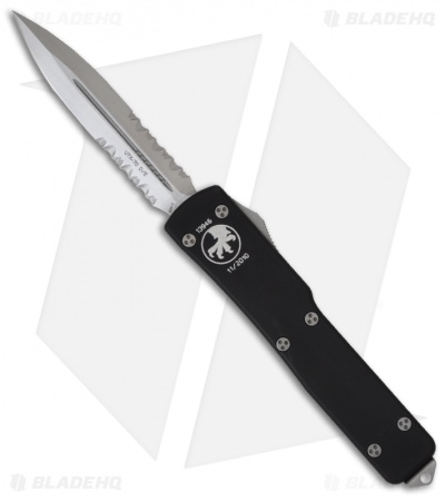Microtech UTX-70 D/E OTF D/A Automatic Knife (Stonewash Serrated) 147-11
