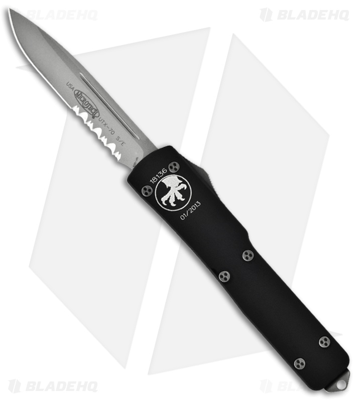 Microtech UTX70 D/A OTF S/E Automatic Knife (2.41" Bead Blast Serr) 148-8