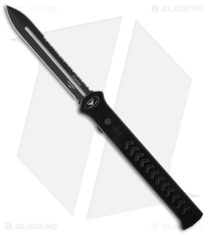 Paragon Estiletto OTF Automatic Knife Black (5.25" Black Serr Edge)
