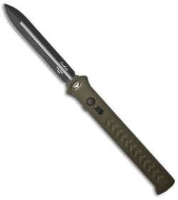 Paragon Estiletto OD Green OTF Automatic Knife (5.25" Black Plain)