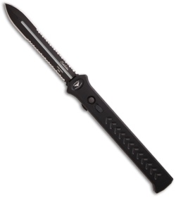 Paragon Estiletto OTF Automatic Knife (5.25" Black 2x Serr)