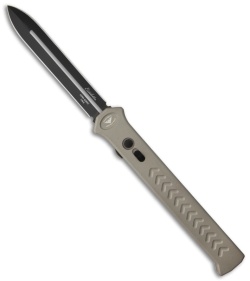 Paragon Estiletto Gray OTF Automatic Knife (5.25" Black Plain)