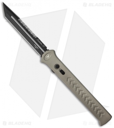 Paragon Estiletto Tanto Grey OTF Automatic Knife (5.25" Plain)