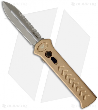 Paragon PARA-XD Pewter OTF Knife (3.5" Nickel Full Serr) 1XL