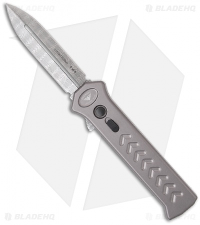 Paragon PARA-X OTF Gray Automatic Knife (3.5" Damascus)