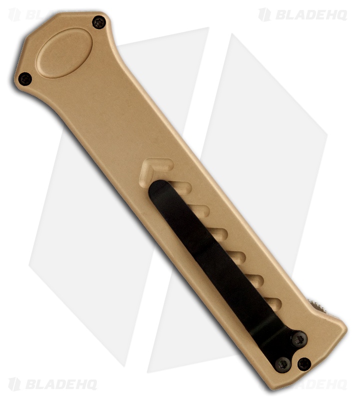 Paragon PARA-XD Pewter OTF Auto Knife (3.5" Black Full Serr) 1XL
