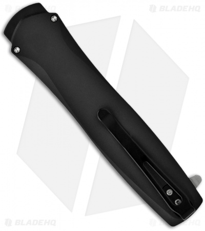 Protech Dark Angel OTF Automatic Knife Black (3.7" Stonewash) 3201-SW