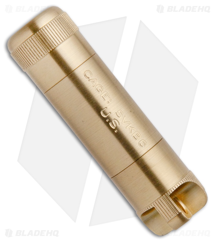 Brass A/B Cache Dual Compartment Capsule