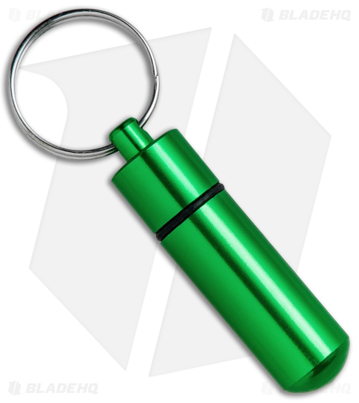 KeyGear Aluminum Storage Capsule Key Chain (Green)