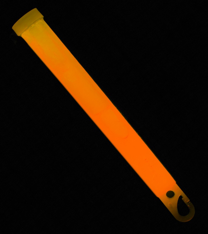 6" Ameriglo Light Stick 12 Hour Glow w/ Hook (Orange)