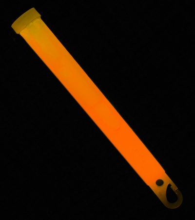 6" Ameriglo Light Stick 12 Hour Glow w/ Hook (Orange)