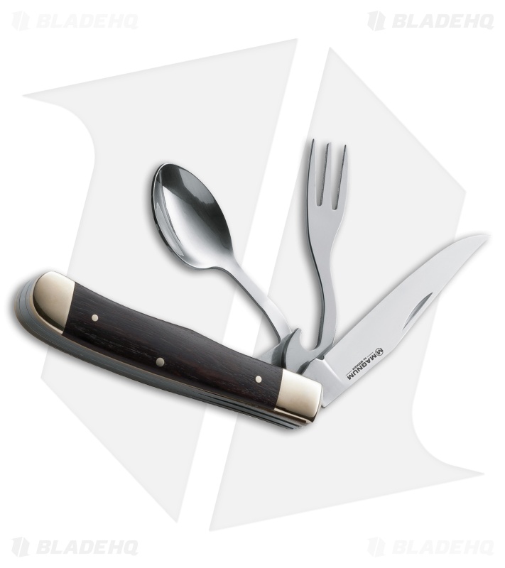 Boker Magnum Bon Appetite Knife, Spoon & Fork Set 01LL209
