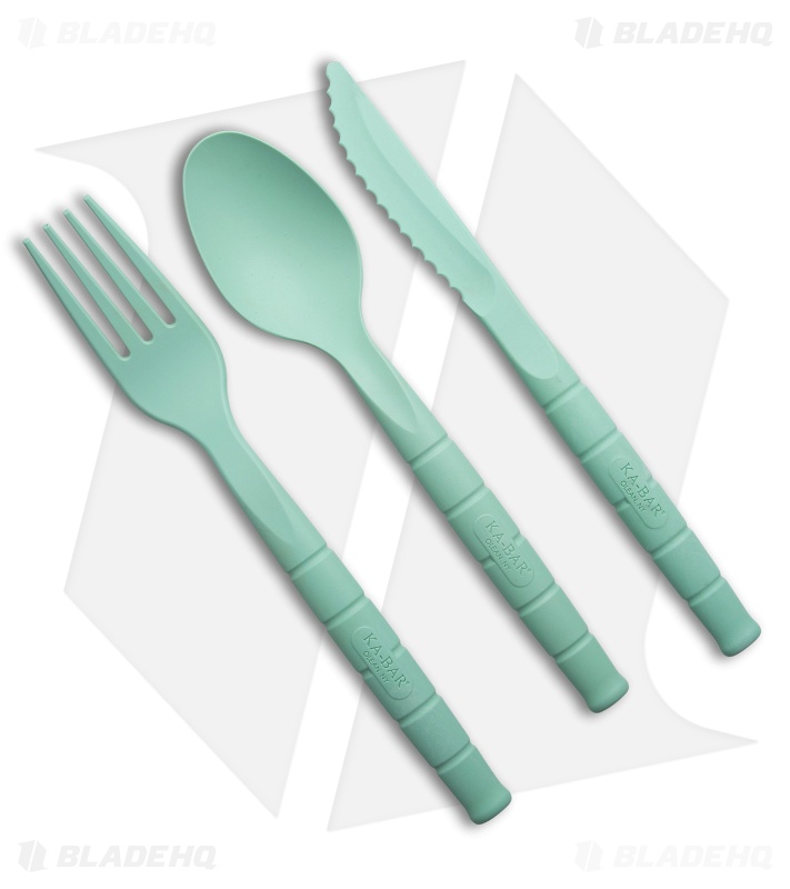 Ka-Bar Lunch Pal Fork Knife And Spoon Set With Storage Case