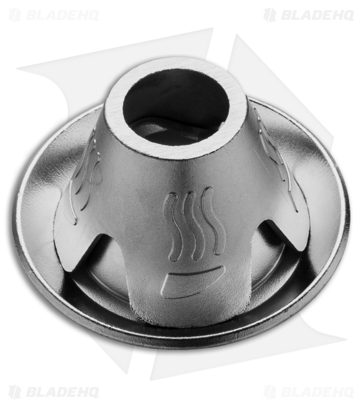 FireCone Alcohol Burner Stove & Fire Starter - Polished Stainless Steel