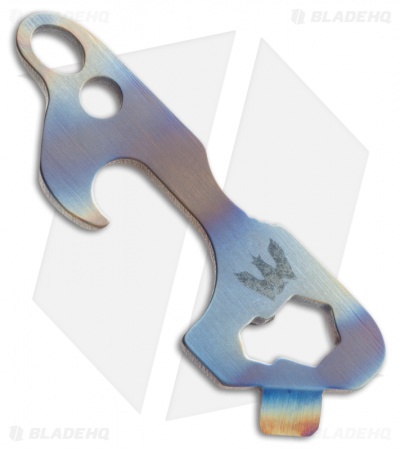 Mummert Knives TTP-3 Titanium Bottle Opener Tool Flame Anodized