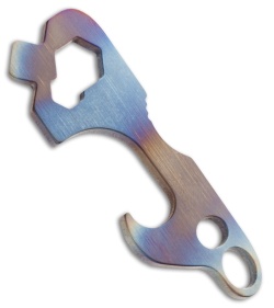 Mummert Knives TTP-3 Titanium Bottle Opener Tool Flame Anodized