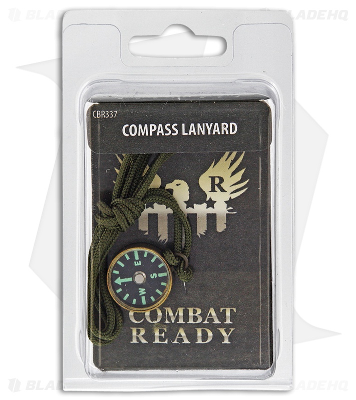 Combat Ready Cognizant Green Brass Compass CBR337