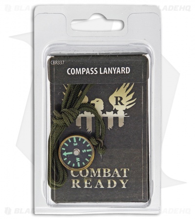 Combat Ready Cognizant Green Brass Compass CBR337