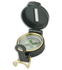 Explorer Engineer Directional Enclosed Compass w/ Magnifying Glass Black 