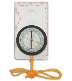 Explorer Map Guardian Base Plate Compass W/ Orange Lanyard 