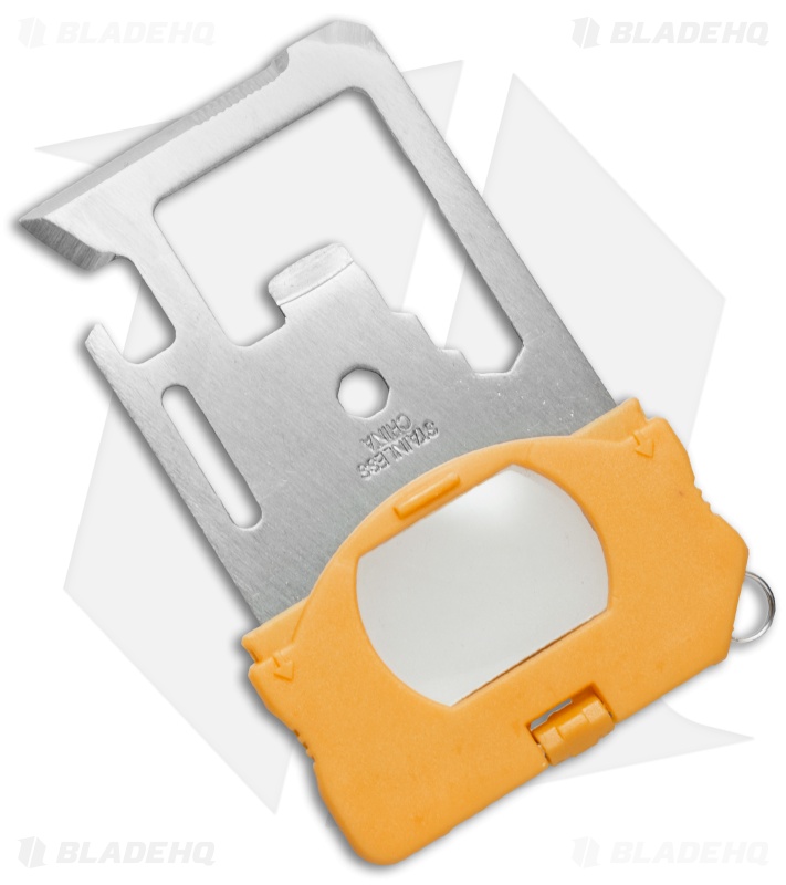 NDUR 13 in 1 Survival Tool w/ Compass (Yellow)