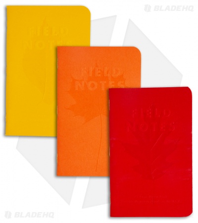 Field Notes Fall Autumn Trilogy 3-Pack Notebooks - Ruled