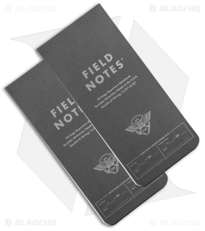 Field Notes Front Page Reporter's Notebooks w/ Receipt Pocket 2-Pack