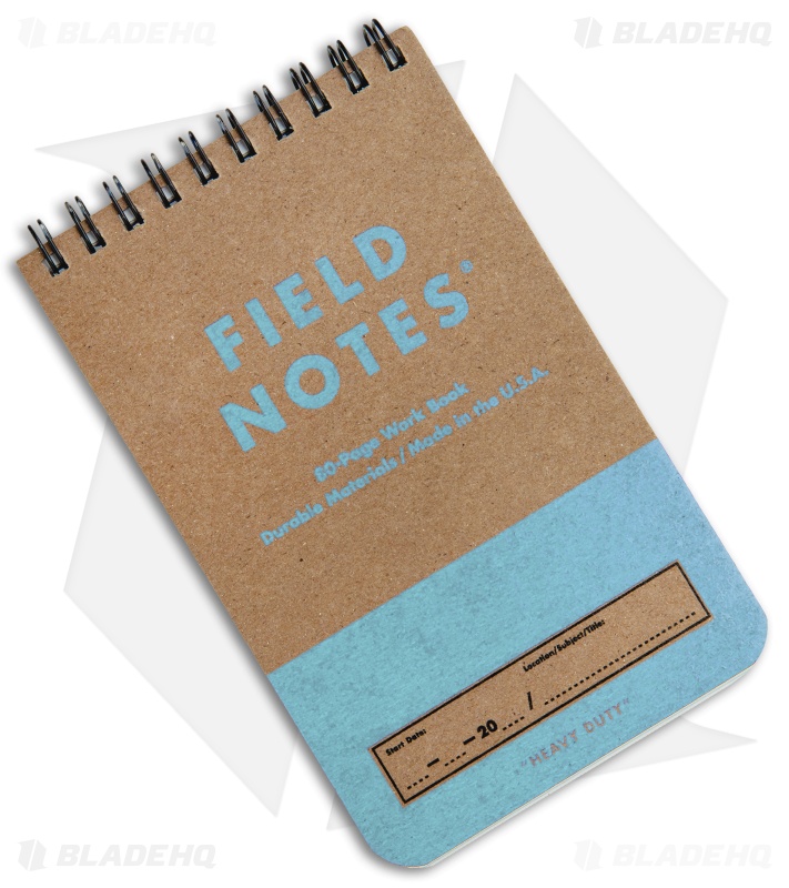 Field Notes Set of Two Heavy Duty 80-Page Work Books (Blue/Red