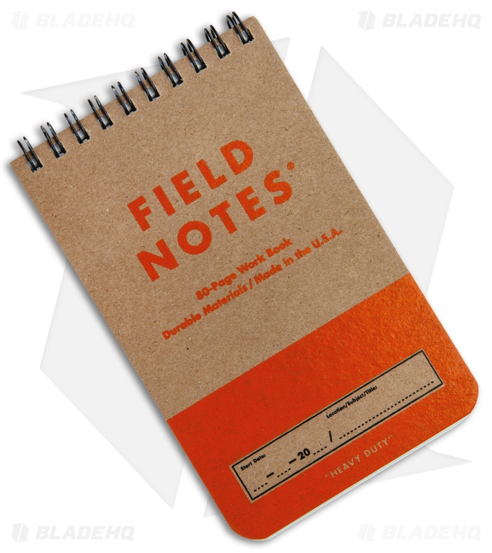 Field Notes Set of Two Heavy Duty 80Page Work Books (Blue/Red) FNC47
