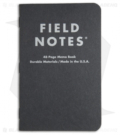 Field Notes Pitch Black MEMO Dot Graph 3-Pack (Pitch Black) FN-33