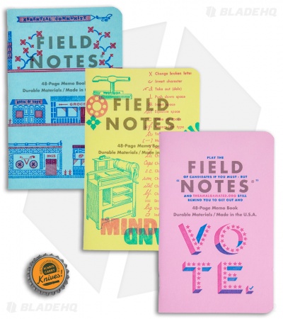 Field Notes Memo Ruled 3-Pack - United States of Letterpress FNC-48c
