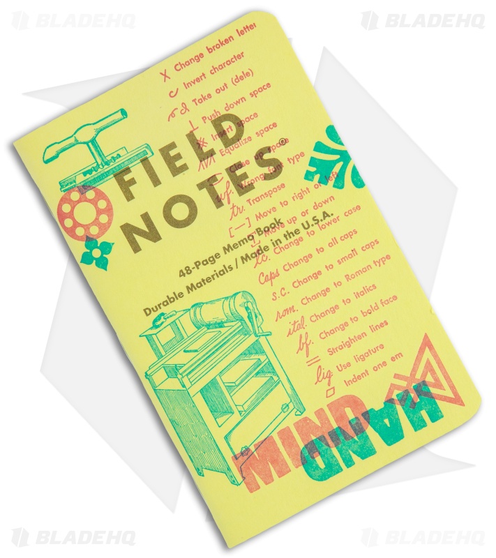 Field Notes Memo Ruled 3-Pack - United States of Letterpress FNC-48c