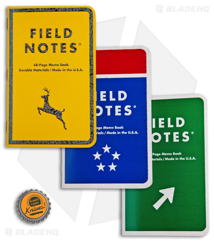 Field Notes "Mile Marker" - Exit, Interstate, Game Crossing 3-Pack Memo Books