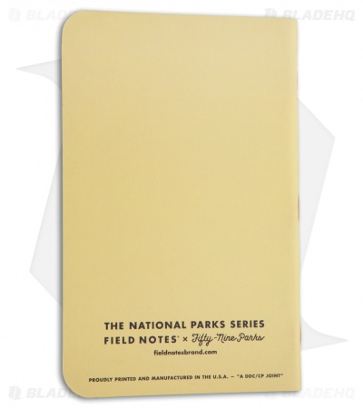 Field Notes National Parks - Series A: Yosemite, Acadia, Zion 3-Pack Memo Books