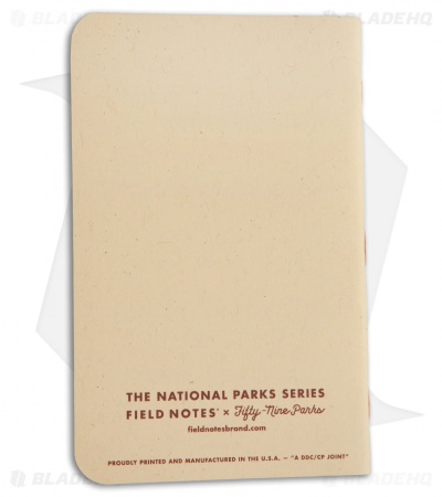 Field Notes National Parks - Series A: Yosemite, Acadia, Zion 3-Pack Memo Books