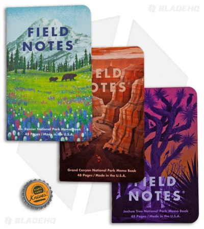 Field Notes National Parks - Series B: Grand Canyon, Joshua Tree, Mt. Rainier 
