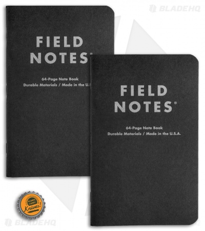 Field Notes Pitch Black Dot Graph 2-Pack (4.75" x 7.5") FN-35