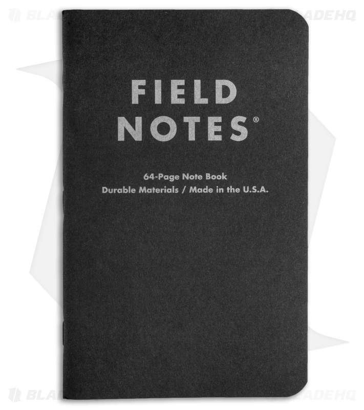 Field Notes Pitch Black Dot Graph 2-Pack (4.75" x 7.5") FN-35
