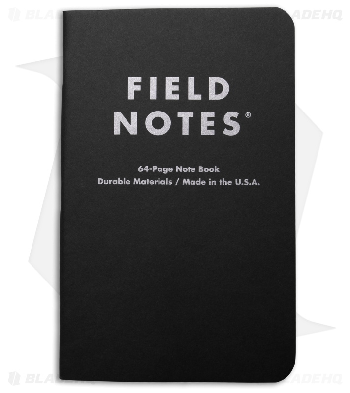 Field Notes Pitch Black Ruled 2-Pack (4.75" x 7.5") FN-36