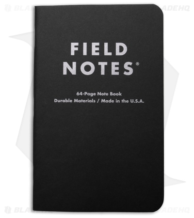 Field Notes Pitch Black Ruled 2-Pack (4.75" x 7.5") FN-36