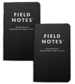 Field Notes Pitch Black Ruled 2-Pack (4.75" x 7.5") FN-36